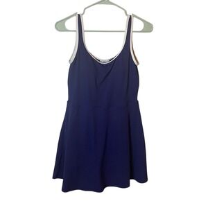 Tommy Bahama Island Cays Cabana Beach Romper Navy Tennis Dress Built in Short XS